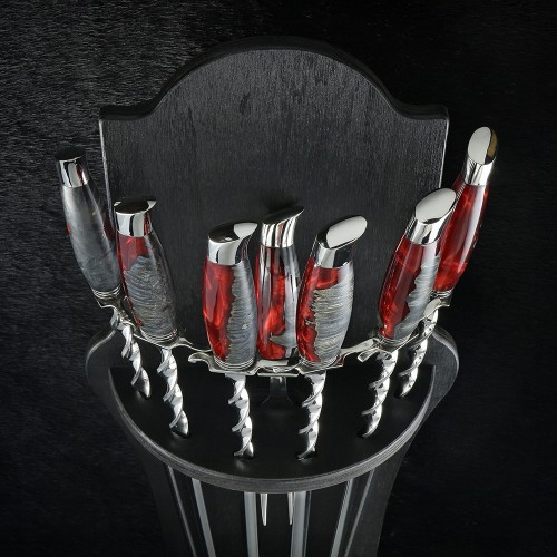 "Фінка" вик. №1, гібрид, шампури з виделкою в чохлі 