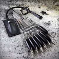 "Щуки" шампури з виделкою., граб, біле