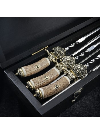 "Хіршфангер" кейс буковий для шампурів