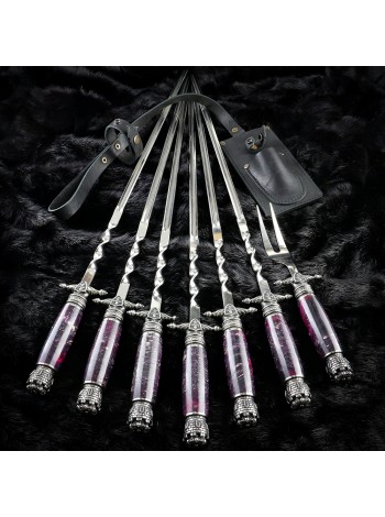 Шампури "Монарх" №3, з виделкою, приклад виконання