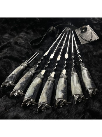 "Пірати" шампури, з виделкою у сагайдаку (№1)