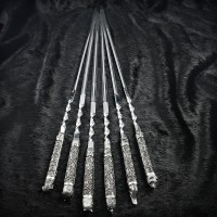 "Преміум", шампури 6 шт, в сагайдаку, біла бронза