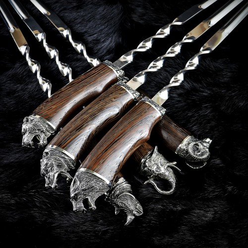 "Престиж" біла бронза, 6 шампурів в сагайдаку