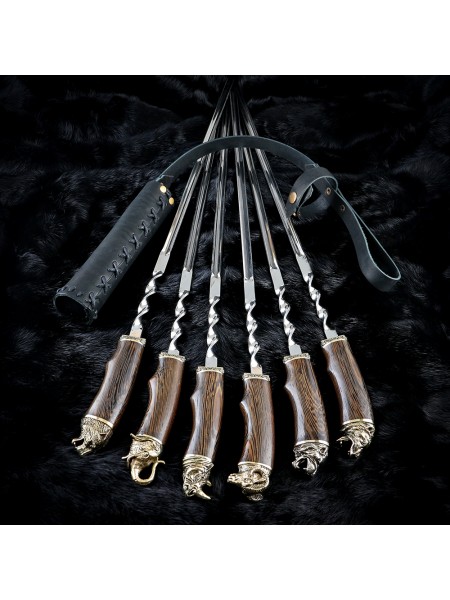 "Престиж" латунь, 6 шампурів в сагайдаку