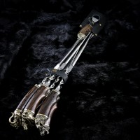 "Престиж" латунь, 6 шампурів з виделкою в сагайдаку